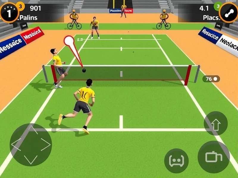 Mahal Volley Speedster gameplay showing touch controls