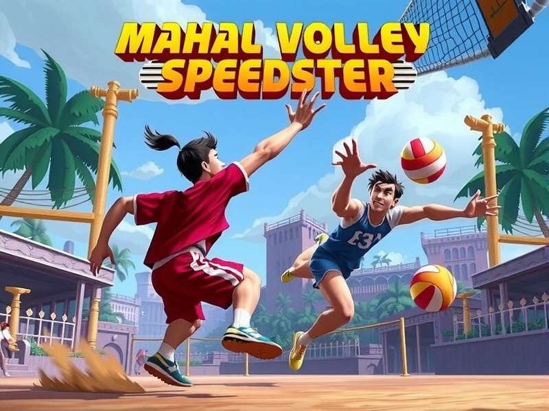 Mahal Volley Speedster game banner showing players in action